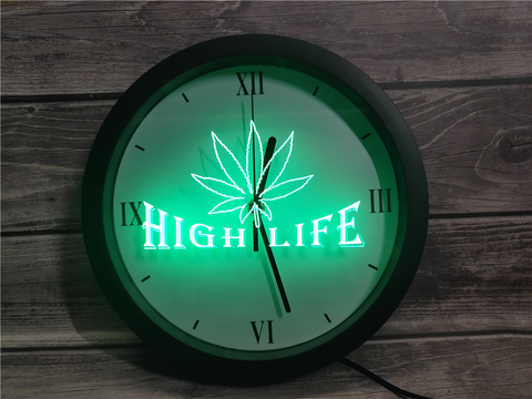 High Life LED Wall Clock - Multicolor - TheLedHeroes
