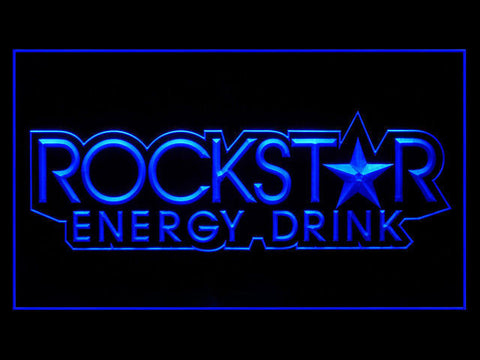 FREE Rockstar Energy Drink Small Star LED Sign - Blue - TheLedHeroes