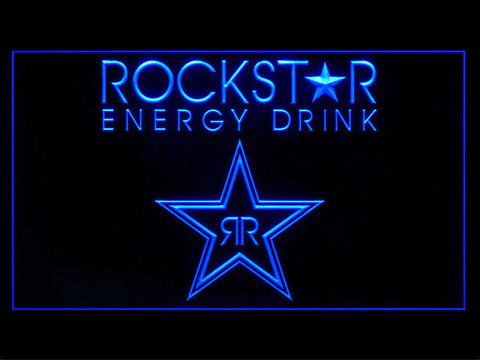FREE Rockstar Energy Drink Logo LED Sign - Blue - TheLedHeroes