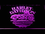 Harley Davidson a Timeless Tradition LED Sign - Purple - TheLedHeroes