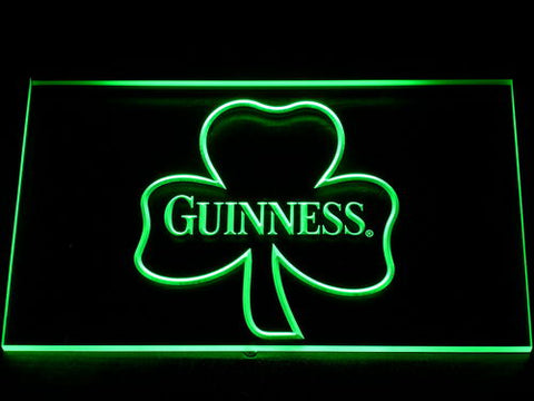 FREE Guinness Shamrock LED Sign - Red - TheLedHeroes