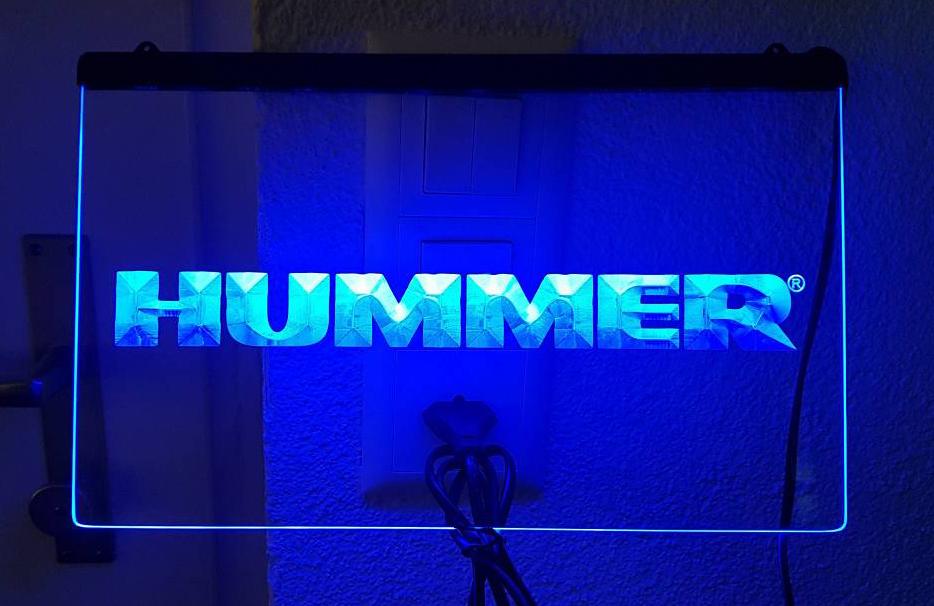 Hummer LED Neon Sign Electrical - Blue - TheLedHeroes