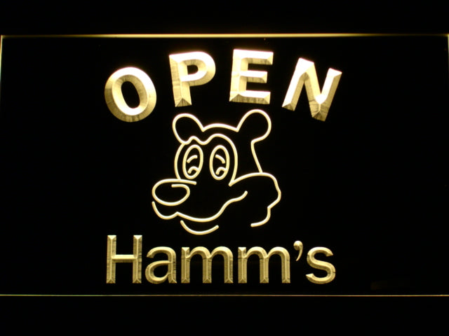 FREE Hamm's Open LED Sign - Yellow - TheLedHeroes