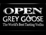 Grey Goose Open LED Neon Sign USB - White - TheLedHeroes