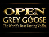 Grey Goose Open LED Neon Sign Electrical - Yellow - TheLedHeroes