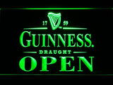 Guinness Draught Open LED Neon Sign Electrical - Green - TheLedHeroes