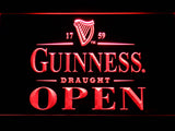 FREE Guinness Draught Open LED Sign - Red - TheLedHeroes