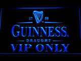 Guinness Draught VIP Only LED Neon Sign Electrical - Blue - TheLedHeroes
