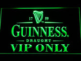 Guinness Draught VIP Only LED Neon Sign USB - Green - TheLedHeroes