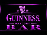 Guinness Draught Beer Bar LED Neon Sign USB - Purple - TheLedHeroes