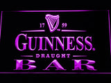 FREE Guinness Draught Beer Bar LED Sign - Purple - TheLedHeroes