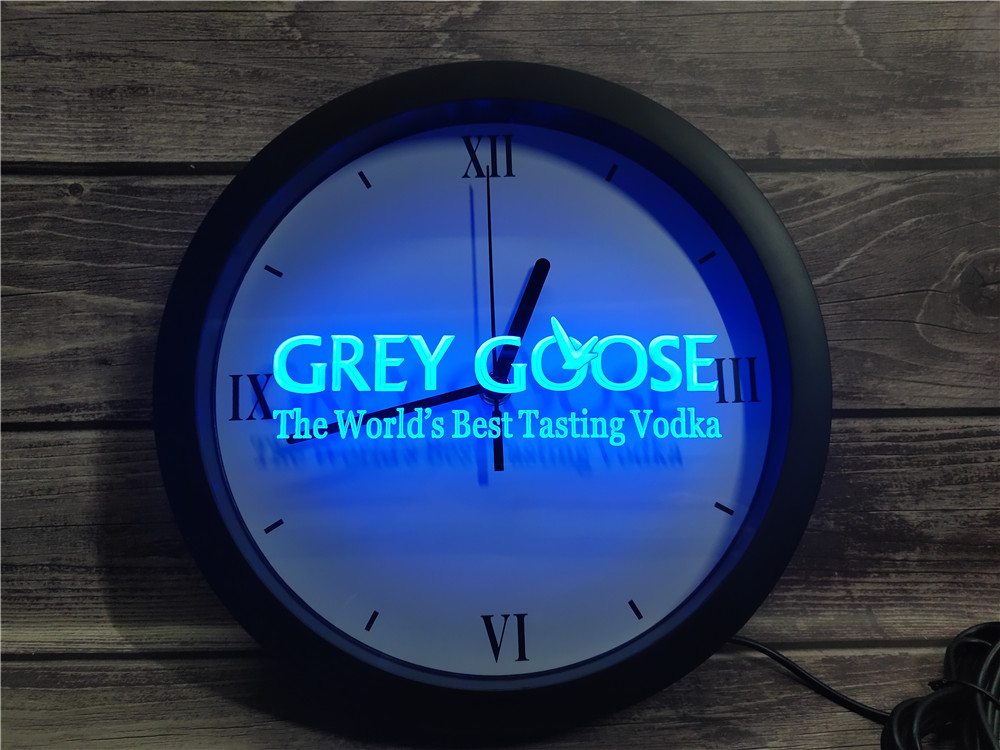 Grey Goose LED Wall Clock - Multicolor - TheLedHeroes