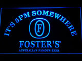 Foster It's 5pm Somewhere LED Neon Sign Electrical - Blue - TheLedHeroes