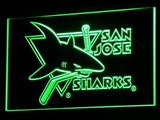 San Jose Sharks LED Neon Sign USB - Green - TheLedHeroes