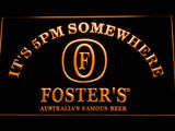 Foster It's 5pm Somewhere LED Neon Sign Electrical - Orange - TheLedHeroes