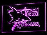 San Jose Sharks LED Neon Sign USB - Purple - TheLedHeroes