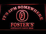 Foster It's 5pm Somewhere LED Neon Sign Electrical - Red - TheLedHeroes