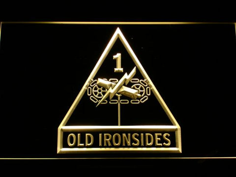 Old Ironsides USS Constitution LED Neon Sign USB - Yellow - TheLedHeroes
