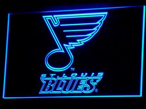 St. Louis Blues LED Neon Sign Electrical - Blue - TheLedHeroes