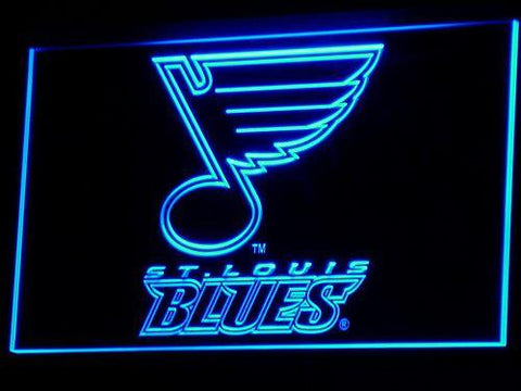 St. Louis Blues LED Neon Sign Electrical - Blue - TheLedHeroes