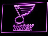 St. Louis Blues LED Neon Sign USB - Purple - TheLedHeroes