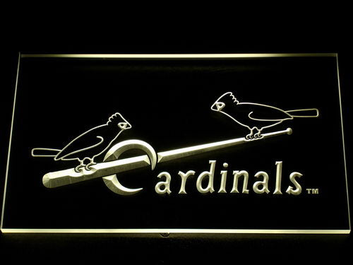FREE St. Louis Cardinals (5) LED Sign - Yellow - TheLedHeroes