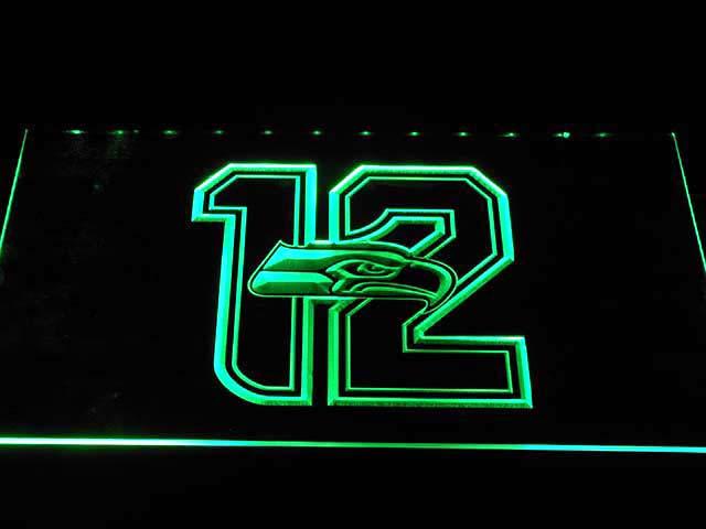 Seattle Seahawks I'm In! LED Neon Sign Electrical - Green - TheLedHeroes