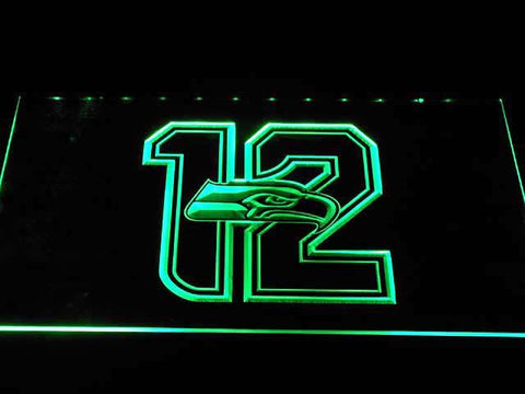Seattle Seahawks I'm In! LED Neon Sign USB - Green - TheLedHeroes