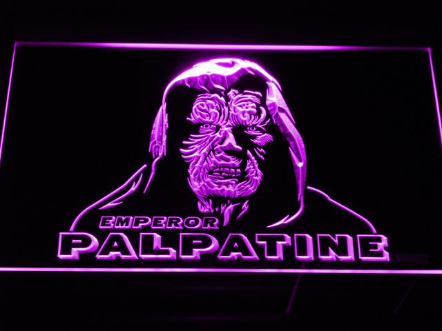 Star Wars Emperor Palapatine LED Neon Sign USB - Purple - TheLedHeroes