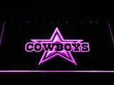 Dallas Cowboys (11) LED Neon Sign USB - Purple - TheLedHeroes