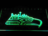 Seattle Seahawks (6) LED Neon Sign USB - Green - TheLedHeroes