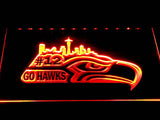 FREE Seattle Seahawks (6) LED Sign - Orange - TheLedHeroes