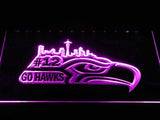 Seattle Seahawks (6) LED Neon Sign USB - Purple - TheLedHeroes