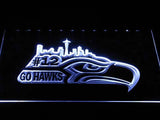 Seattle Seahawks (6) LED Neon Sign USB - White - TheLedHeroes