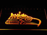 FREE Seattle Seahawks (6) LED Sign - Yellow - TheLedHeroes