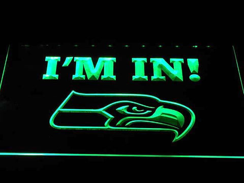 Seattle Seahawks (7) LED Neon Sign Electrical - Green - TheLedHeroes
