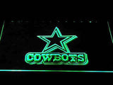 Dallas Cowboys (12) LED Neon Sign USB - Green - TheLedHeroes