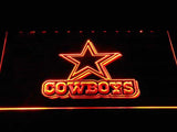 Dallas Cowboys (12) LED Neon Sign USB - Orange - TheLedHeroes