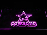 Dallas Cowboys (12) LED Neon Sign USB - Purple - TheLedHeroes