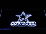 Dallas Cowboys (12) LED Neon Sign USB - White - TheLedHeroes