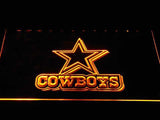 Dallas Cowboys (12) LED Neon Sign USB - Yellow - TheLedHeroes