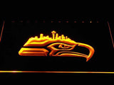 Seattle Seahawks (8) LED Neon Sign Electrical - Yellow - TheLedHeroes