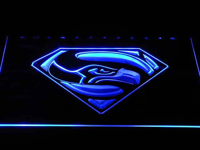 Seattle Seahawks (10) LED Neon Sign Electrical - Blue - TheLedHeroes