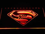 Seattle Seahawks (10) LED Neon Sign Electrical - Orange - TheLedHeroes