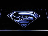 Seattle Seahawks (10) LED Neon Sign Electrical - White - TheLedHeroes