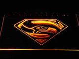 Seattle Seahawks (10) LED Neon Sign Electrical - Yellow - TheLedHeroes