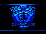 1st Battalion 3rd Marines LED Neon Sign Electrical - Blue - TheLedHeroes