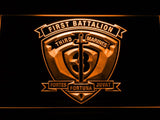 1st Battalion 3rd Marines LED Neon Sign USB - Orange - TheLedHeroes