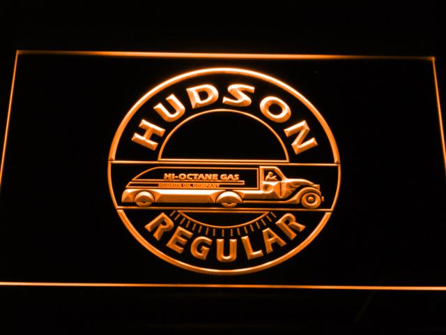 Hudson Regular Oil LED Neon Sign USB - Orange - TheLedHeroes