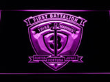 1st Battalion 3rd Marines LED Neon Sign USB - Purple - TheLedHeroes